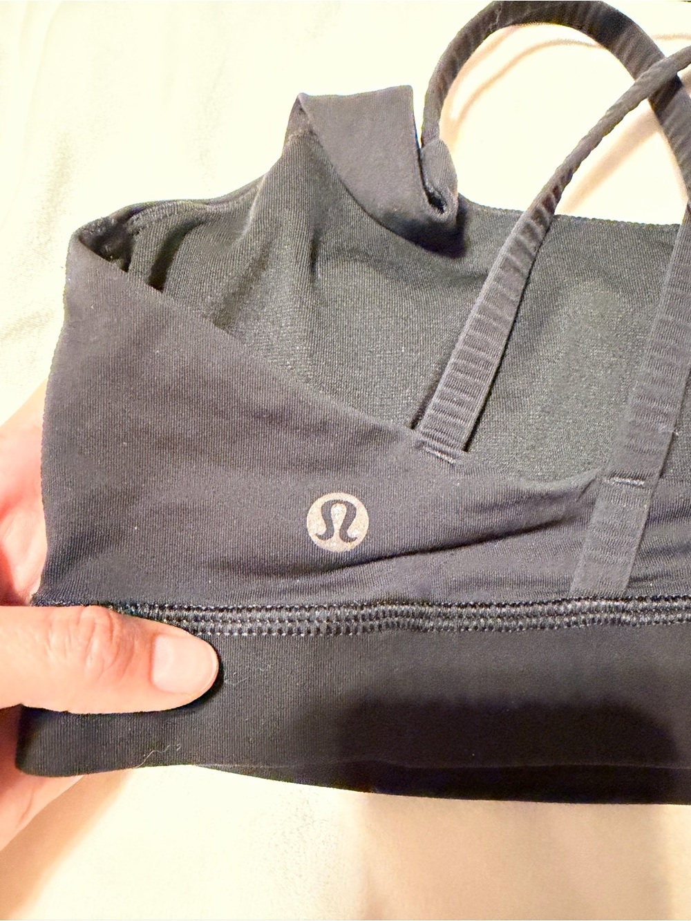 Lululemon x SoulCycle Black White Skull Sports Bra - Picture 2 of 5